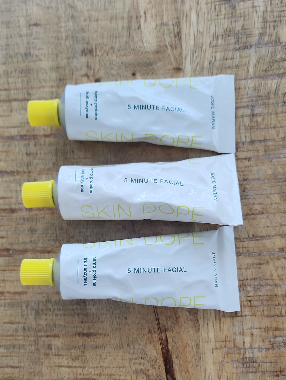 JOSIE MARAN 5 Minute Facial Mask Argan Oil Fruit Enzymes Unscented Set of 3